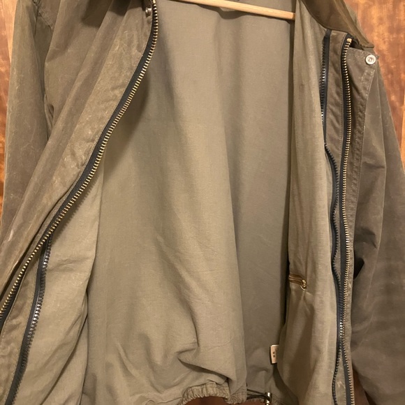 C.C. Filson Co. Seattle Tin Cloth Waxed Bomber Jacket w/ Vest Liner (removable!) - Picture 3 of 12